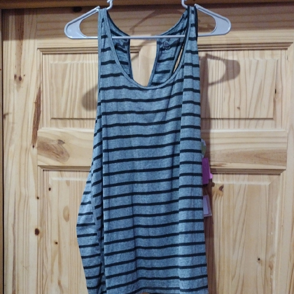 Striped Gray Tank Top